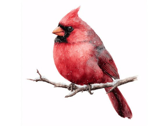 10 Red Cardinal Winter JPG Set Review for Commercial Illustrations