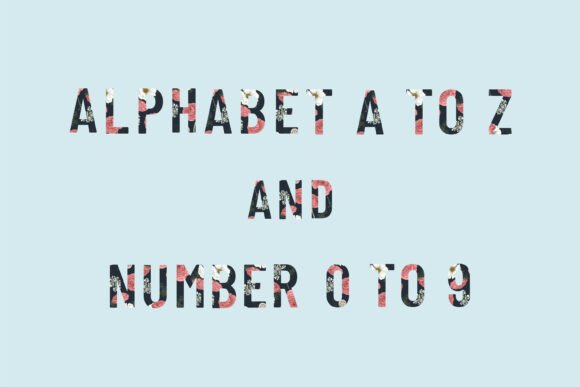 Alphabet and Number for Real Embroidery Projects