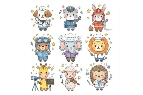 Cute Cartoon Animals Bundle Freebie for Creative Sellers