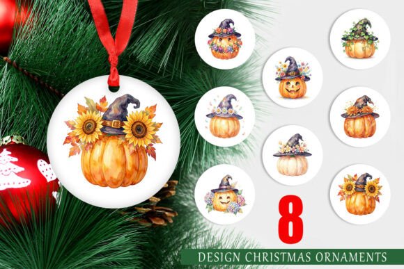Enchanted Floral Witch Hat Ornament: A Versatile Graphic Design Asset for Branding and Marketing