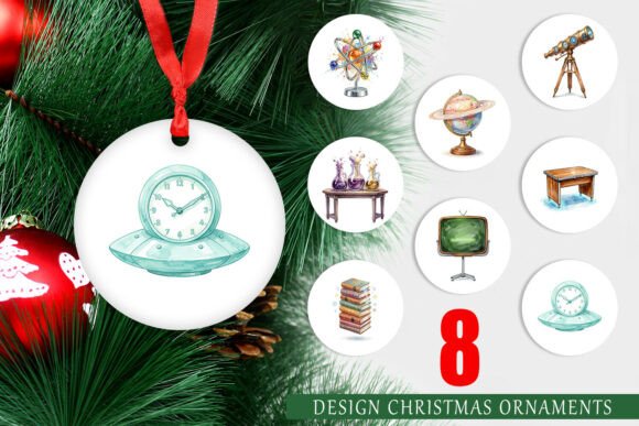 Galactic Classroom Watercolor Ornament Review for Real-Client Design Work