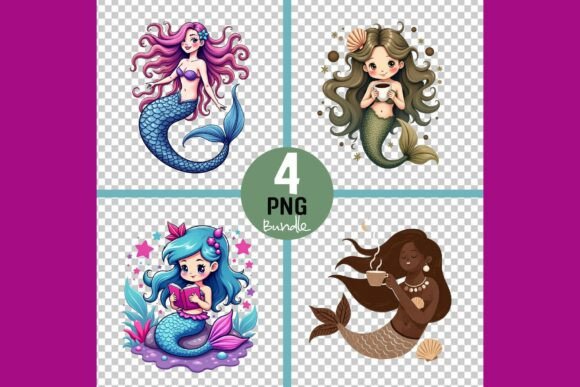Mermaid Illustrations for Commercial Use: A Visual Asset Review