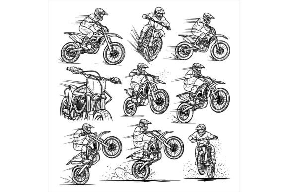 Motorcycle Rider Action Sequence Embroidery Design Review