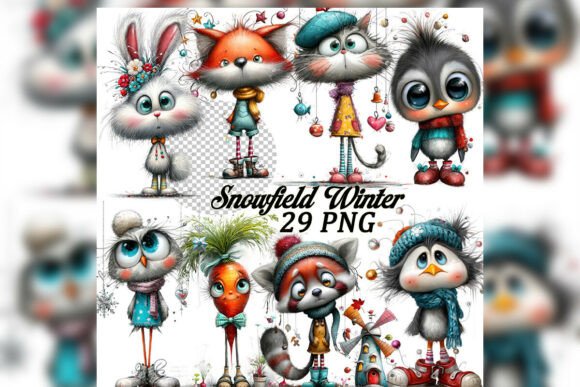 Snowfield Winter Clipart Set Review for Real Embroidery Projects