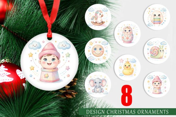 Watercolor Toybox Nursery Ornament PNG: A Versatile Illustration for Content Creators